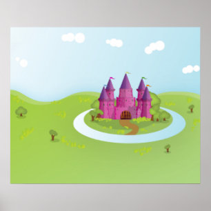 FairyTail Schloss Pixelated Edition Poster