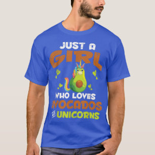 Fairytale Animal Avocado Lover Girls Niedliche Fra T-Shirt