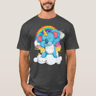 Fairytale Animal Rainbow Koalacorn Dabbing Koala U T-Shirt