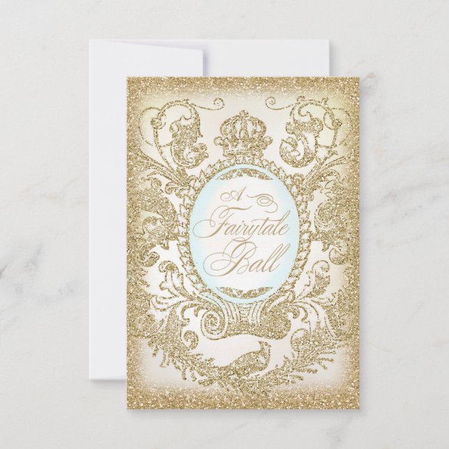 Fairytale Ball Prom 3,5 x 5 Einladung (Vorderseite)