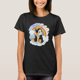 Fairytale Bird Penguincorn Rainbow Animal Penguin T-Shirt