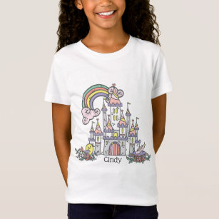 Fairytale Burg Individuelle Name Princess T-Shirt