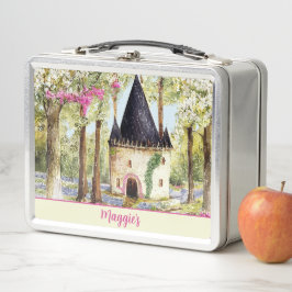 Fairytale Burg Mit Monogramm Mittagessen Metall Brotdose