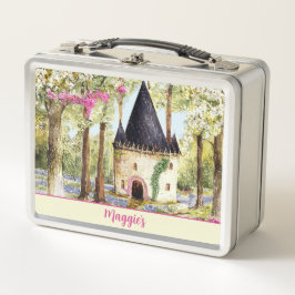 Fairytale Burg Mit Monogramm Mittagessen Metall Brotdose