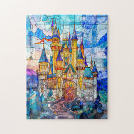 Fairytale Burg mit vielen Türmen Puzzle
