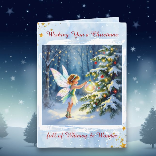 Fairytale Christmas with Holiday Poem Personalized Karte (Von Creator hochgeladen)