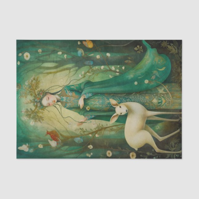 Fairytale Forest Princess Seidenpapier (Vorderseite)