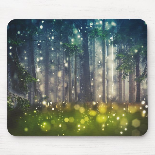 Fairytale Forest Tree Landschaft Kunst, Dichtung u Mousepad (Vorne)
