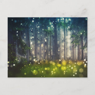 Fairytale Forest Tree Landschaft Kunst, Dichtung u Postkarte