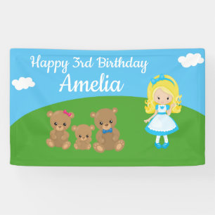 Fairytale Goldilocks Bär Banner