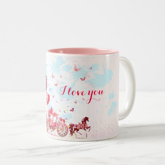 Fairytale Liebe Zweifarbige Tasse (VorderseiteRechts)