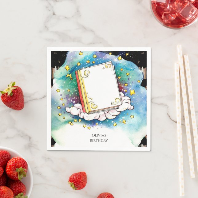 Fairytale Pastel Storybook Geburtstag Serviette (Beispiel)