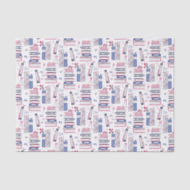 Fairytale Pile of Books Grau White Seidenpapier