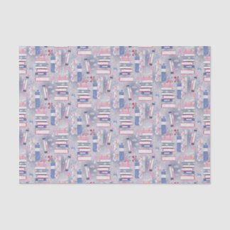 Fairytale Pile of Books Gray Seidenpapier