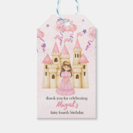 Fairytale Pink Castle Princess All Ages Birthday Geschenkanhänger