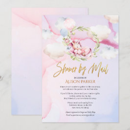 Fairytale Pink Unicorn | Kinderdusche per Post Einladung