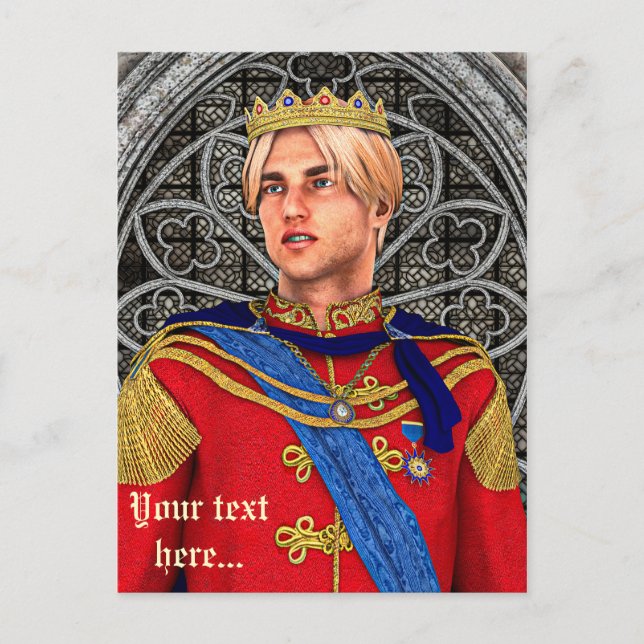 Fairytale Prince Postkarte (Vorderseite)