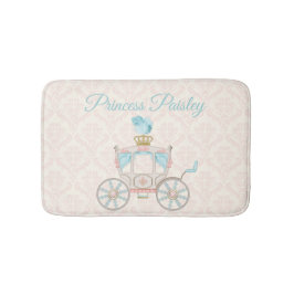 Fairytale Princess Carriage Blush Ivory Aqua Badematte