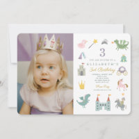 Fairytale Princess Dragon Foto Geburtstag