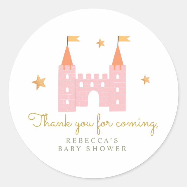 Fairytale Princess Dragon Gift Aufkleber (Vorderseite)