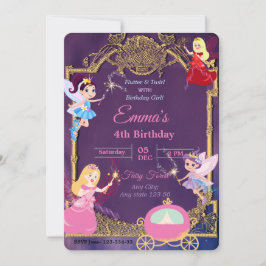 Fairytale Princess Party Einladung