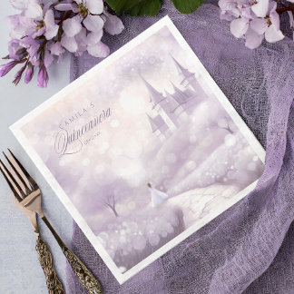 Fairytale Princess Quinceanera Lavender ID1030 Serviette