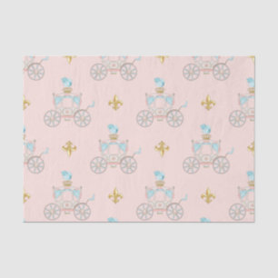 Fairytale Prinzessin Carriage Blush Gold Aqua Seidenpapier