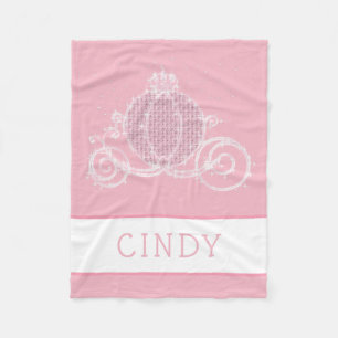 Fairytale-Prinzessin Coach Personalized Pink Girls Fleecedecke
