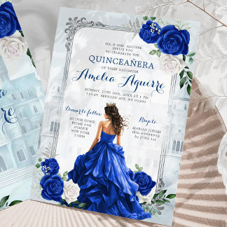 Fairytale Royal Blue Burg New Orleans Club Einladung