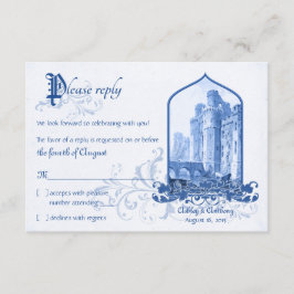 Fairytale Royal Blue Castle RSVP