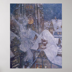 Fairytale Snow Queen von Edmund Dulac Print Poster