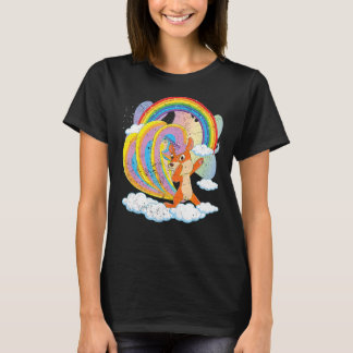 Fairytale Squirrelcorn Rainbow Süße Tier Squirre T-Shirt