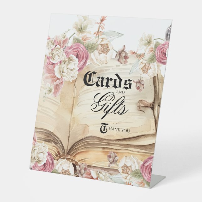 Fairytale Storybook Baby Shower Cards and Gifts Sockelschild (Vorderseite)