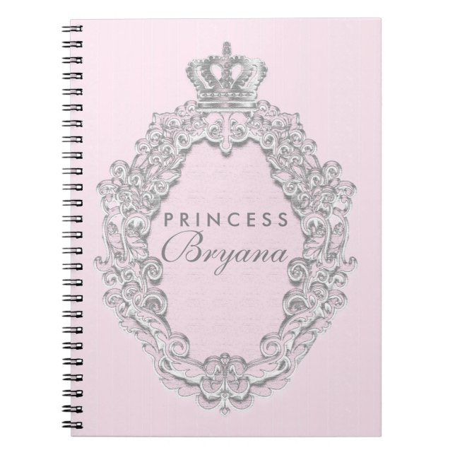 Fairytale Vintag Pink Princess Notebook Journal Notizblock (Vorderseite)