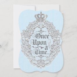 Fairytale Vintag Storybook Blauer Einladung