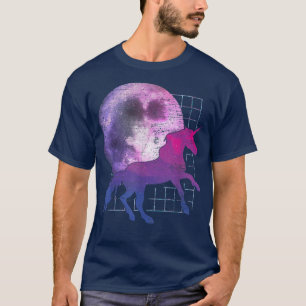 Fairytale Vollmond Magische Tierfantasie Vaporwa T-Shirt