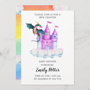 Fairytale Watercolor Dragon - Museo Cantonale d'Ar Einladung