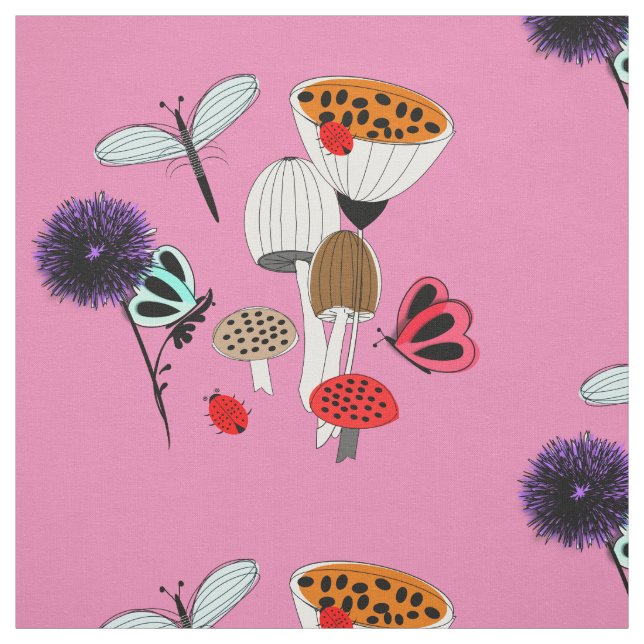 Fairytale Whimsy Naturgarten Stoff (Muster)