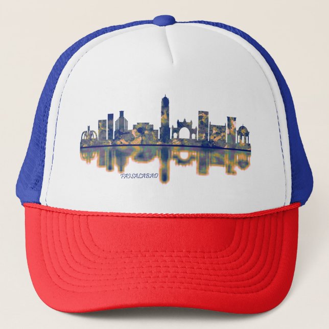 Faisalabad Skyline Truckerkappe (Vorderseite)