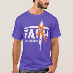 Faith ADHD Awareness Orange Ribbon Christlich Cros T-Shirt