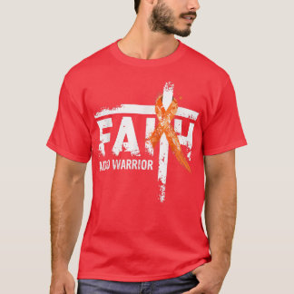 Faith ADHD Awareness Orange Ribbon Christlich Cros T-Shirt