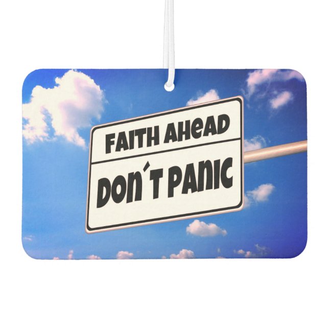 'Faith Ahead' Car Air Freshener Autolufterfrischer (Vorderseite)