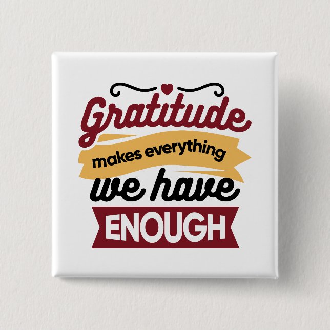 Faith and Gratitude Artwork – Uplifting Christian  Button (Vorderseite)