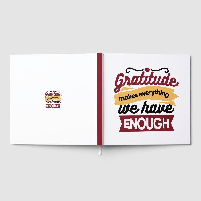 Faith and Gratitude Artwork – Uplifting Christian  Gästebuch (Voll)