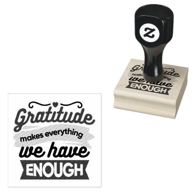 Faith and Gratitude Artwork – Uplifting Christian  Gummistempel (Stempel)