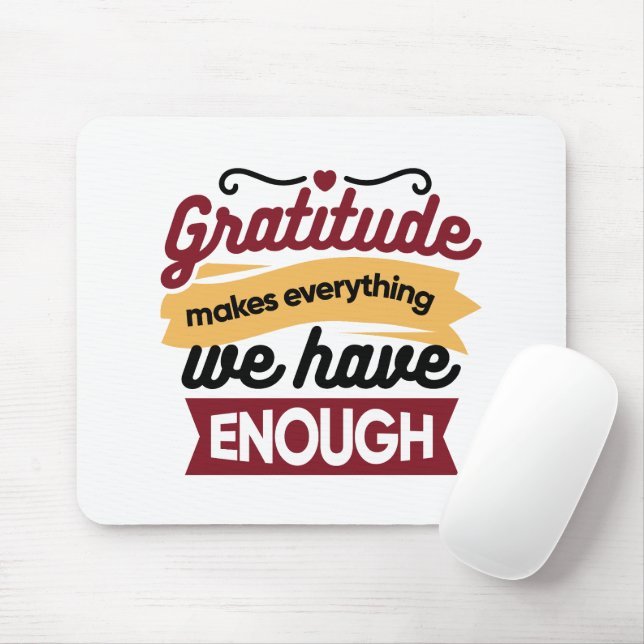 Faith and Gratitude Artwork – Uplifting Christian  Mousepad (Mit Mouse)