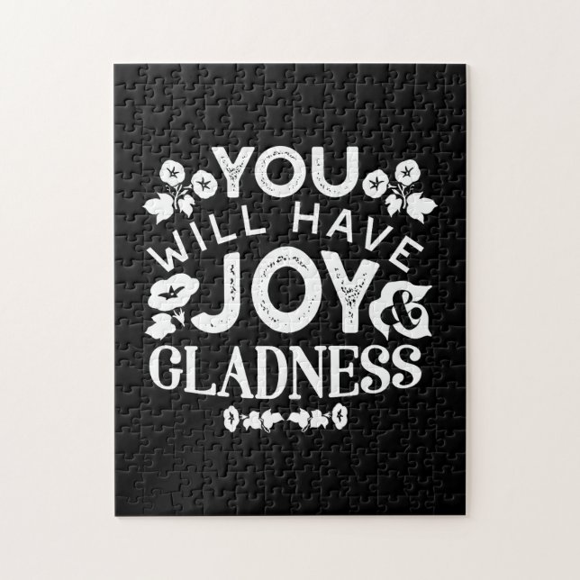 Faith and Happiness – Joy and Gladness Quotes Puzzle (Vertikal)