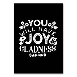Faith and Happiness – Joy and Gladness Quotes Tischnummer