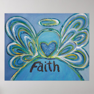 Faith Angel Art Poster Print