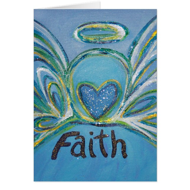 Faith Angel Greeting Card (Vorne)